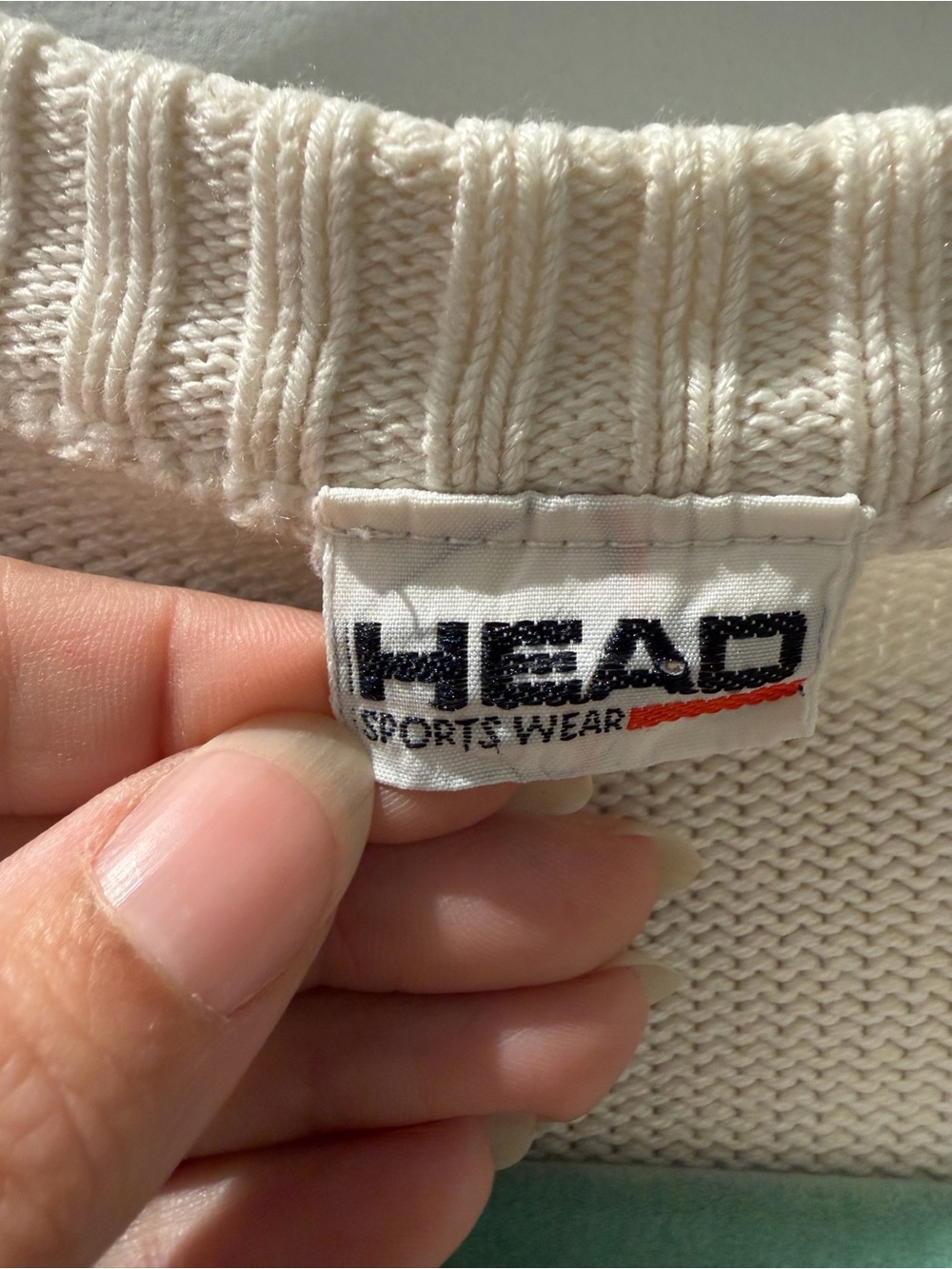 Vintage 90s HEAD Sportswear Aztec Southwestern Geometric Sweater - Picture 5 of 8